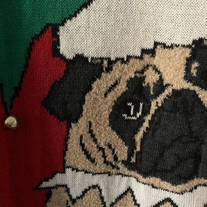 Christmas Ugly Sweater W/Pug on Front Sz XL